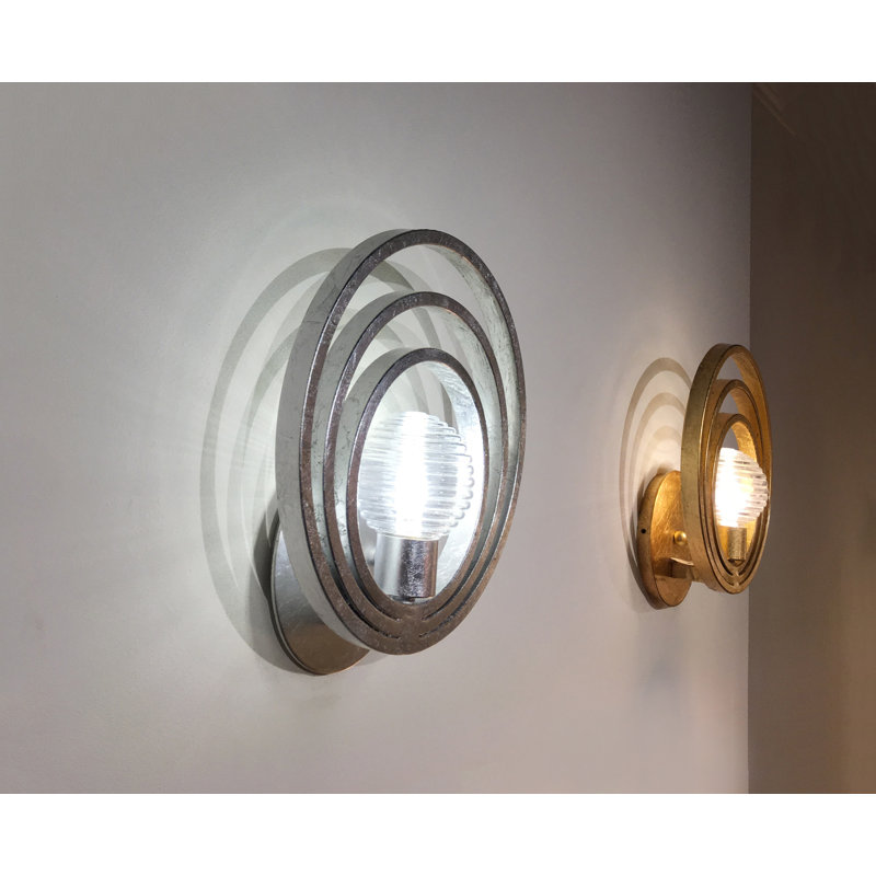 Frequency 1 - Light Armed Sconce, Silver Leaf