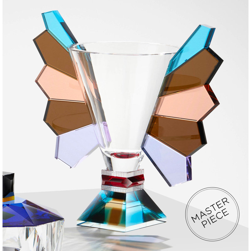 Amarillo Handmade Crystal Table Vase