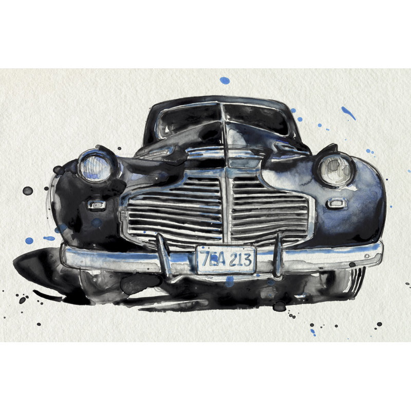 Headlights I by Jennifer Paxton Parker - Painting, 81 cm H x 122 cm W, Black Floater Framed