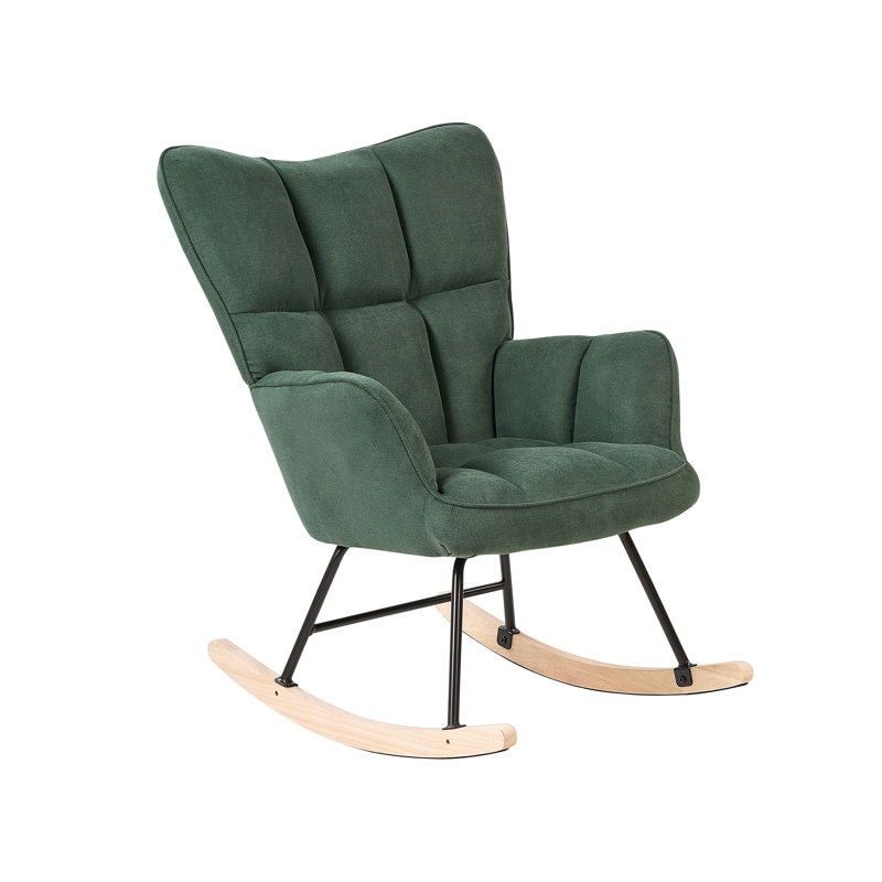 Harpor Upholstered Rocking Chair, Green