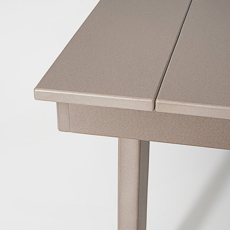 Ensemble de salle à manger 7 pièces pour l'extérieur, table de patio avec trou pour parasol et 6 chaises avec accoudoirs