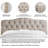 Linen Upholstered Headboard-Modern-Adjustable Height-Button Tufting-352965821-352965793
