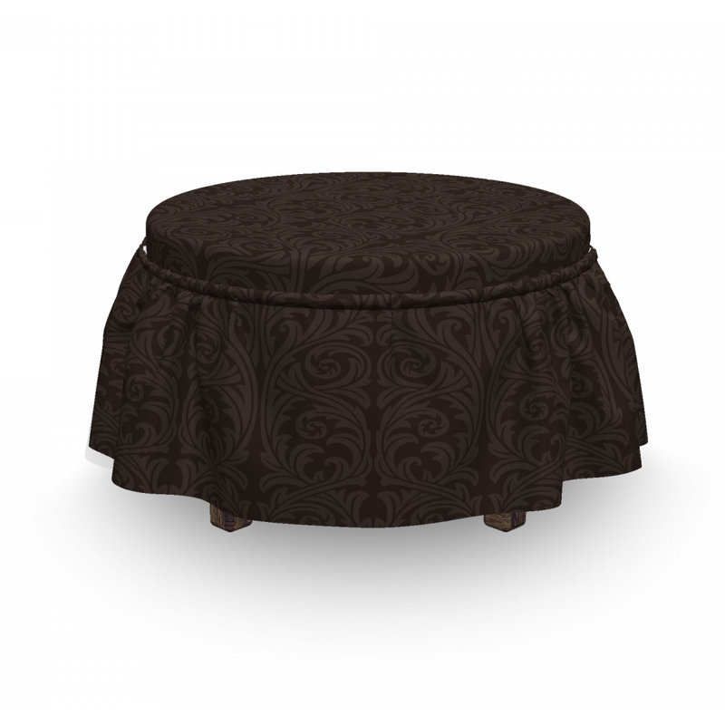 Housse pour repose-pieds à motif antique enjolivures