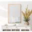 Miroir de salle de bain à cadre en métal doré 36 po Beunca-1014439702-994851004