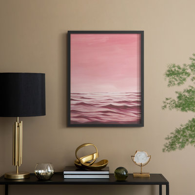 «Playa Rosa II», reproduction encadrée - bois massif