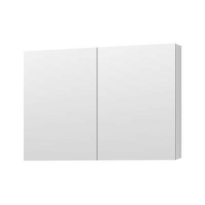 Bathroom Mirror Medicine Storage Cabinet, 36''X26'', Wall Mounted, Wooden Door, Elegant Appearance, White 36.36 Lb 36'' W X 26'' H, Keeps Tidy, Finish