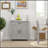 Farmhouse Sideboard Buffet Cabinet with Barn Doors, Drawer, and Adjustable Shelf for Versatile Storage in Living Room, Entryway, and Kitchen-128975469