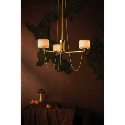 Bunda 3 Light LED Chandelier by Noz Nozawa for Corbett Lighting