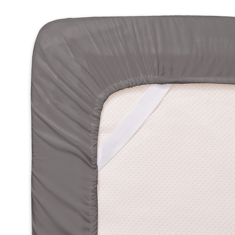 California King Gray Solid Microfiber Deep Pocket Sheet Set