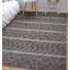Tapis gris nouvel âge en laine 6 pi 2 po x 8 pi 8 po Dejour
