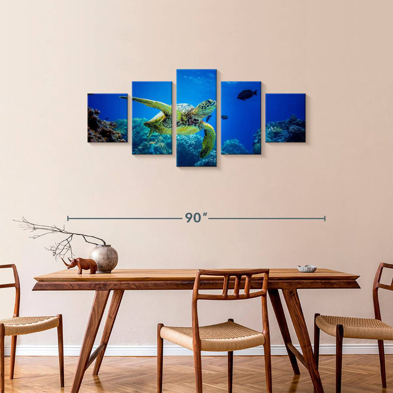 Glowing Turtle, 34" H x 74" W