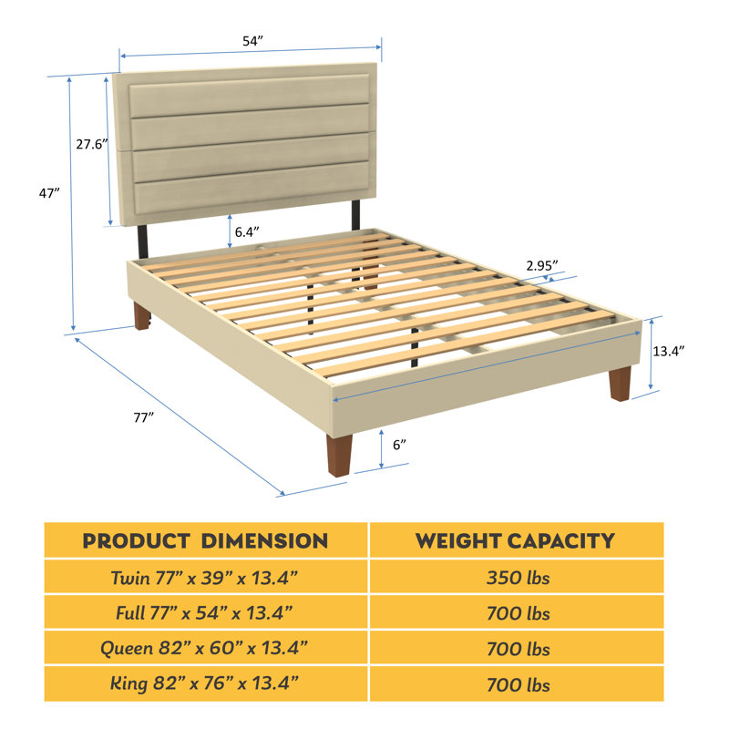 47" Platform Bed, Full