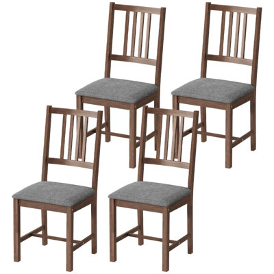 Chaises de salle à manger rembourrées de qualité supérieure, structure en bois massif, style Mid-Century moderne pour la cuisine et la maison
