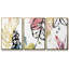 No Deckle Tropical Moderne II, ensemble de 3 toiles encadrées sur toile-97710853-97710854