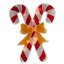 Décoration de fenêtre de Noël en forme de canne de bonbon holographique rouge et blanche 12 "