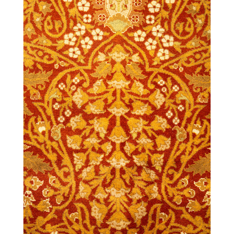 Tapis unique en laine noué à la main 8 pi 2 po x 10 pi 10 po nouvel âge Eury