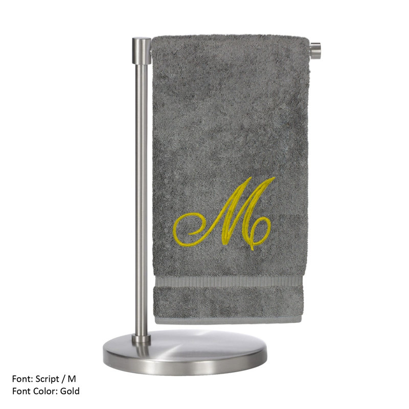 Super Plush Bath Towel, Gray/Gold, I