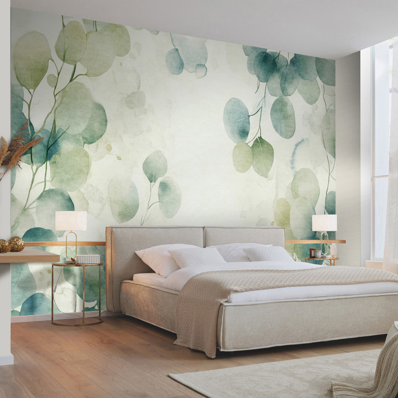 Green Whisper Wall Mural