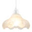 Sculptural Frosted Alabaster Glass Ripple Pendant Ceiling Light Shade By 