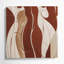 Art mural abstrait sur toile brune 17-1923343240