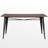 Geni Rectangular with Iron Base Dining Table