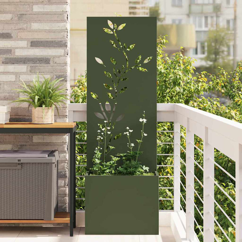 Planter Box, 140cm H x 50cm W x 50cm D, Olive Green