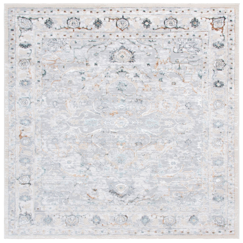 Moanne Performance Oriental Rug, Square 6'7"