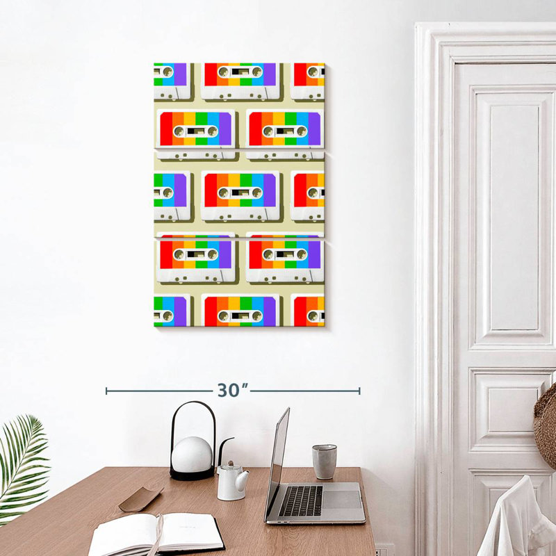 Abarca Rainbow Mixtapes, 32" H x 20" W