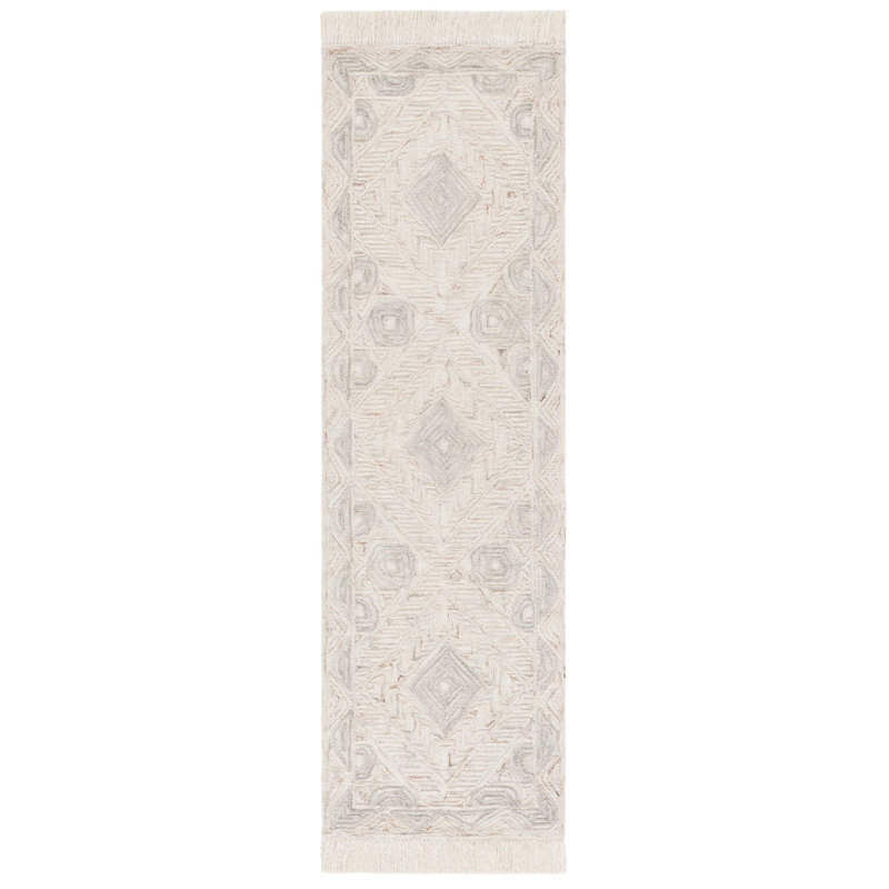 Aaditya Ikat 801 Area Rug In Beige, Runner 2'3" x 8'