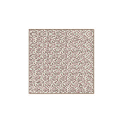 Tapis abstrait en chenille / polyester tissé à la main rose Fiontan
