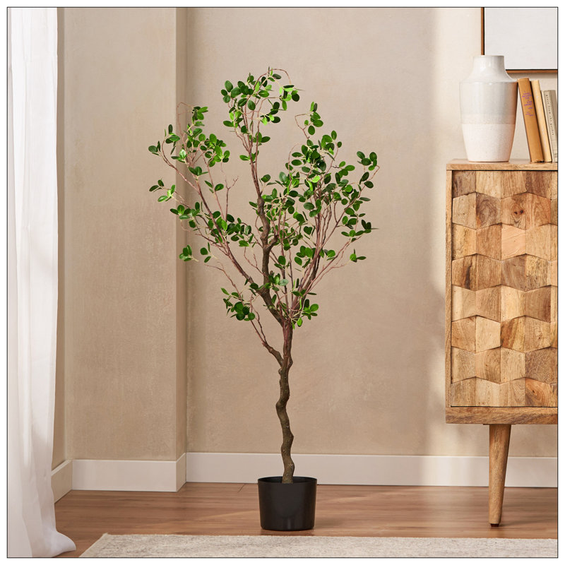 ARTIFICIAL MILAN LEAF BONSAI, 47.2" H x 18.1" W x 14.5" D