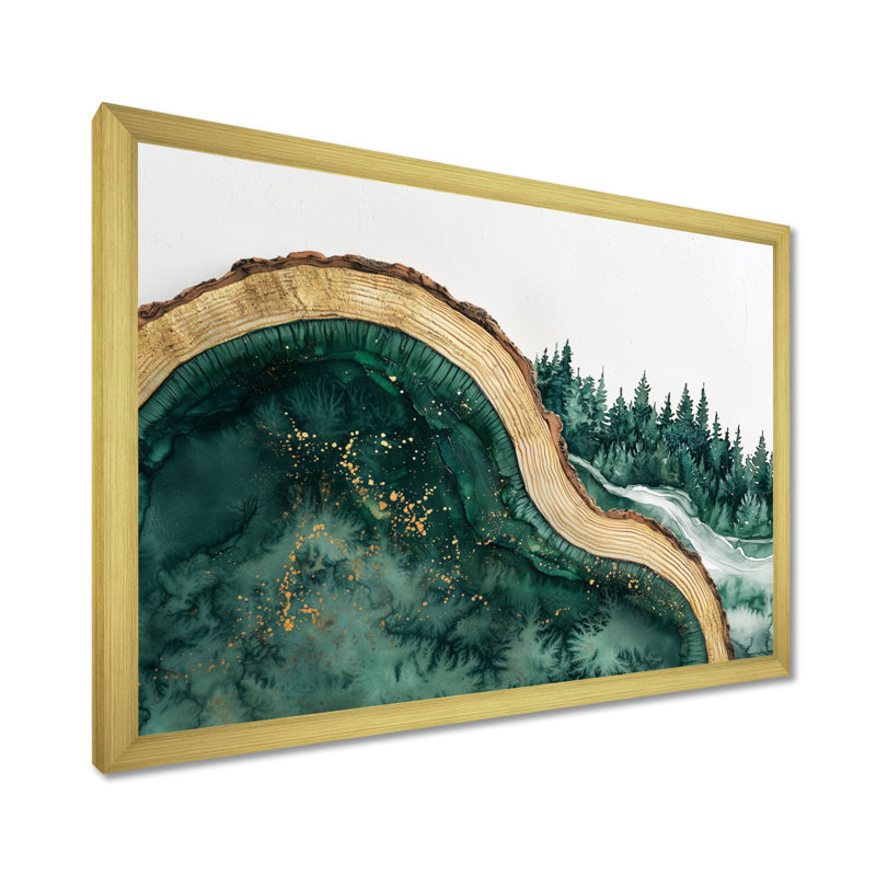 Glenese - Landscapes Canvas Art Print, Reproduction encadrée d'une seule photo, H 12 po x l 20 po, Doré
