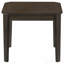 Ensemble de tables basses et de tables de bout 3 pièces brun foncé