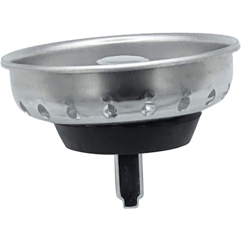 Silver Stainless Steel Rust Resistant Kitchen Sink Basket Strainer