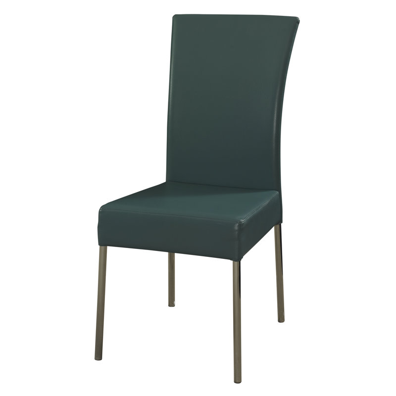 Chaise d'appoint rembourrée Pragti, Bleu sarcelle