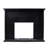 Colour Changing Marble Tiled Fireplace Black