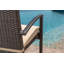 Chaise de patio avec coussin Aeronwy