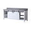 White Double Bath Vanity 80 In. W X 22 In. D, With Grey Quartz Countertop