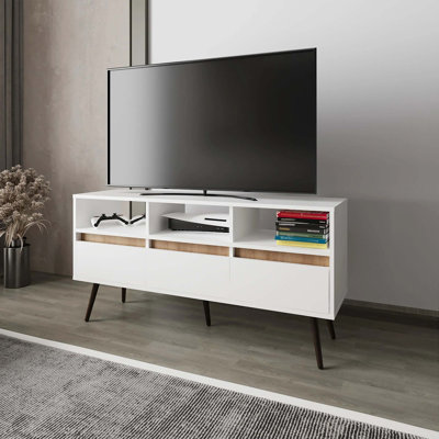 TV Stand With 3 Drawers And 3 Shelves