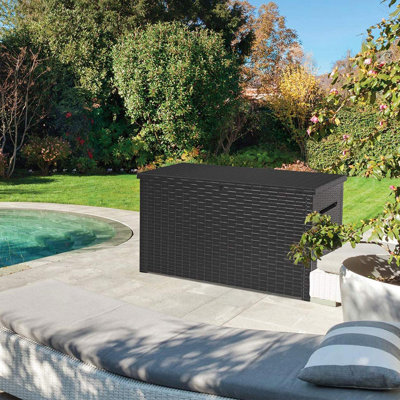 Rattan Storage Bench