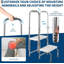 Marchepied et plateforme antidérapante, capacité de charge de 450 lb, marchepied réglable pour adultes, personnes âgées, repose-pieds de chevet, cuisine