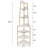 Pursel 68.5'' Tall 5 Tier Corner Bookcase 6 Tier Triangle Design Storage Bookcase Corner Shelf-743575965