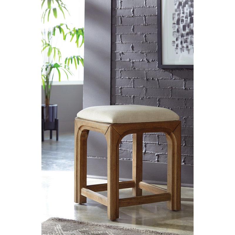Huxtyn Solid Wood Accent Stool