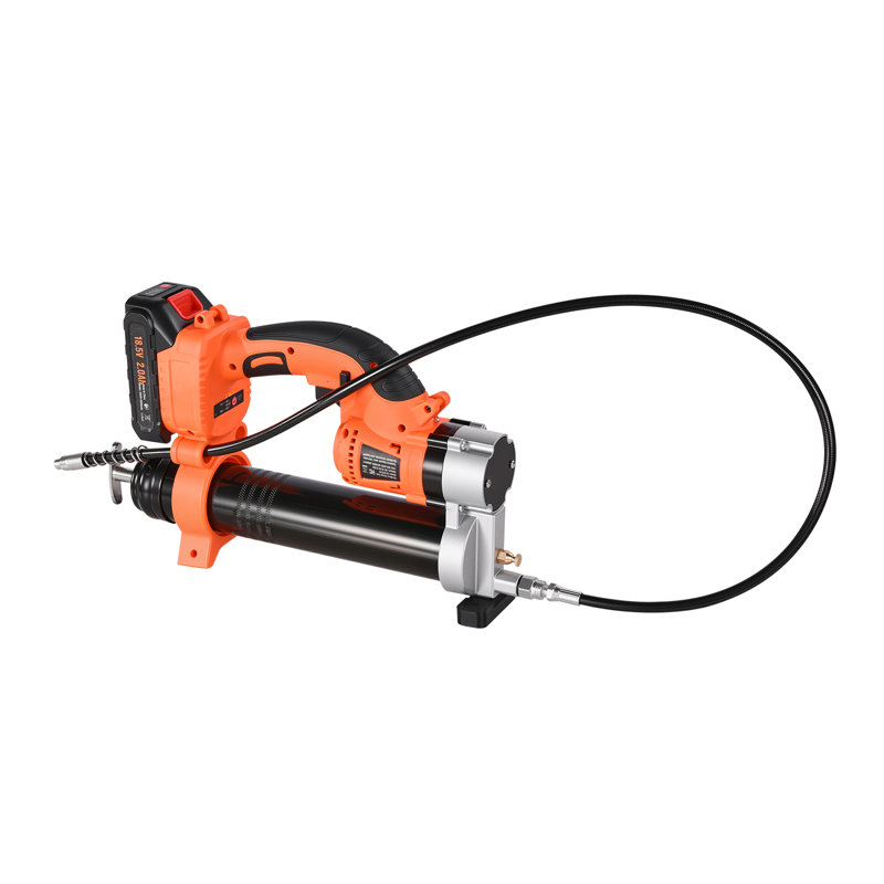 Pistolet à graisse sans fil, pression maximale de 8 000 PSI, pistolet à graisse électrique 20 V avec batterie 2,0 Ah et lumière DEL, boyau long de 30 po et étui de transport, déclencheurs à vitesse variable, graissage de véhicules ou de machines