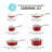 Martha Stewart Lockton 10 Piece Premium PFA Free Non-toxic Ceramic Nonstick Interior Enamel Aluminum-86304997
