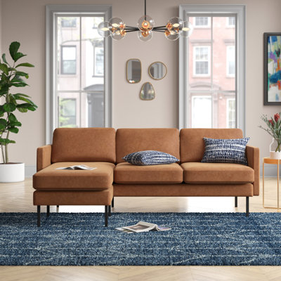 Lola 3 Seater Faux Leather Sectional