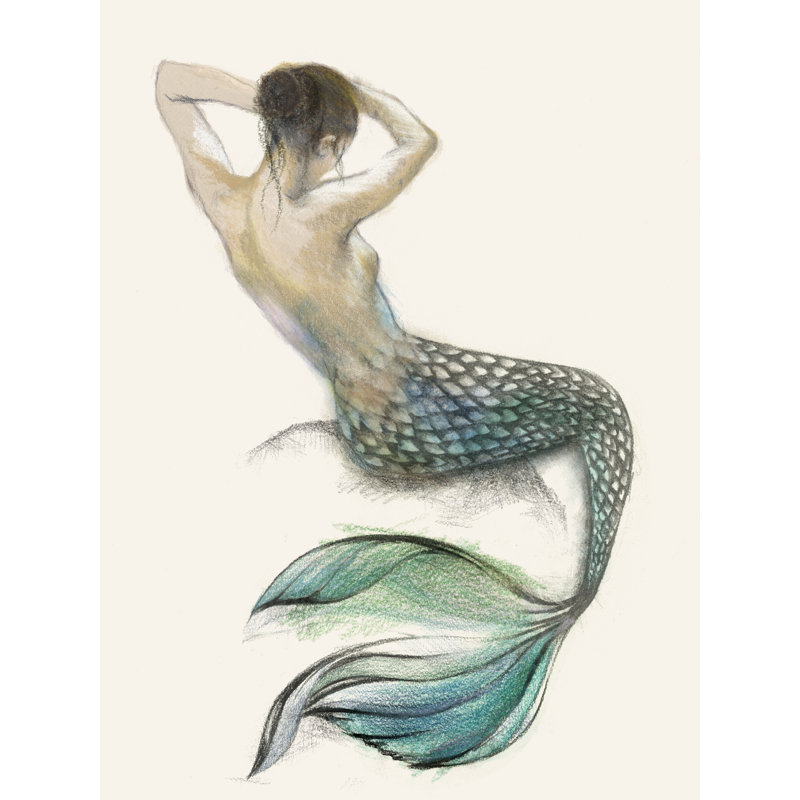 Mermaid I Print by Peyton Gray, Plexi, 40" H x 30" W x 1.5" D