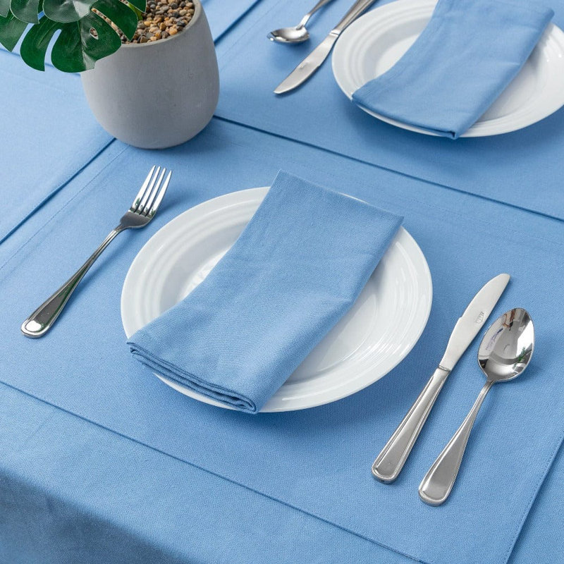 Serviette 100% coton Azalaya, Bleu
