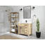 Meuble-lavabo simple 36 po avec plateau en quartz Malibu Mango-98378541