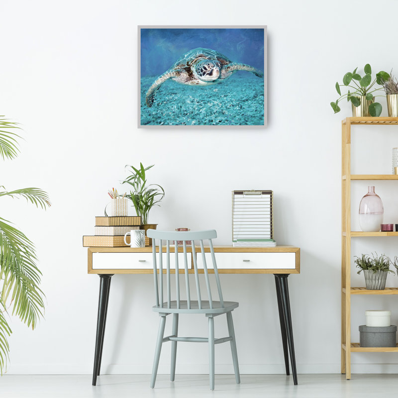 Reproduction d'art sur toile Sea Turtle par Studio Arts, H 43 po x l 57 po